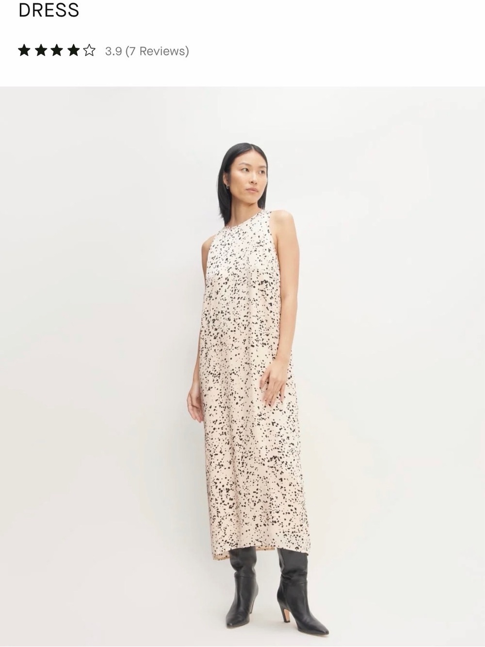 Everlane - Satin racerback slipdress